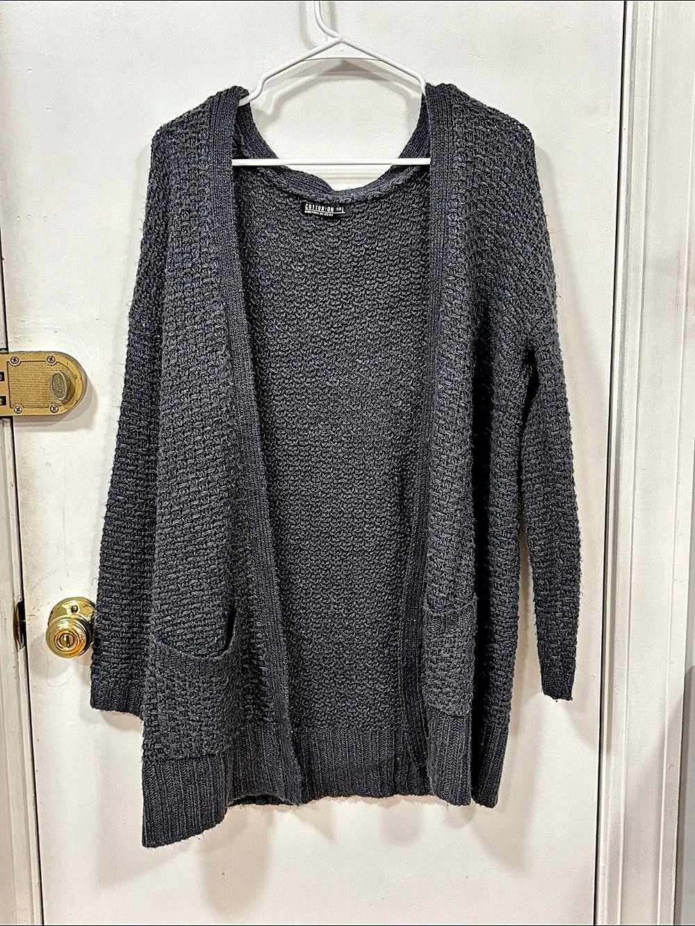 Cotton On Cotton Cardigan in Gray Size Large